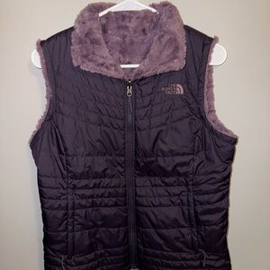 The North Face Women's Dark Purple Fleece-Lined Vest